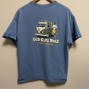 Old Guys Rule Blue VW Van T-Shirt Men’s XL